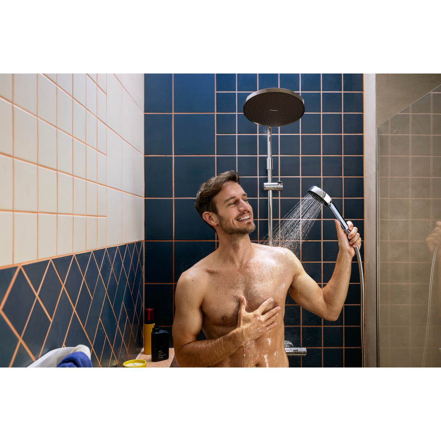 Takduschset Hansgrohe Activera S Showerpipe 240 1jet EcoSmart med Ecostat Fine Varia