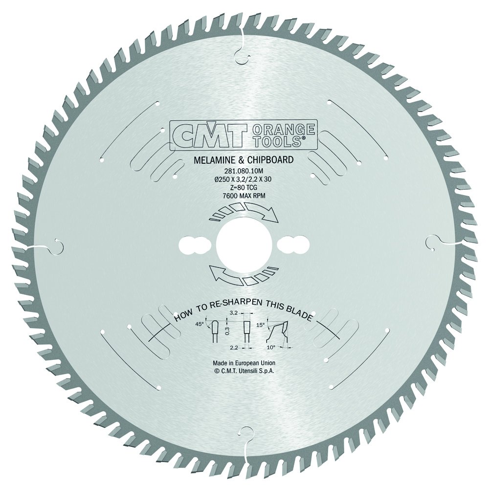 Formatsågklinga CMT Orange Tools TF Laminat/Spånskivor