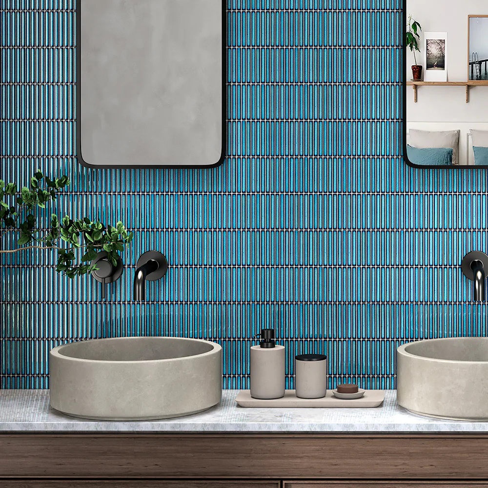 Mosaik Lhådös Vox Teal Kitkat1,2x9,2 cm