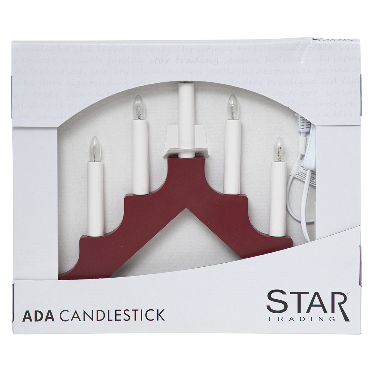 Ljusstake Star Trading Ada 7-Armad Adventsljusstake