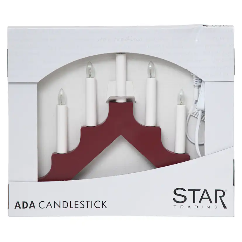 Ljusstake Star Trading Ada 7-Armad Adventsljusstake