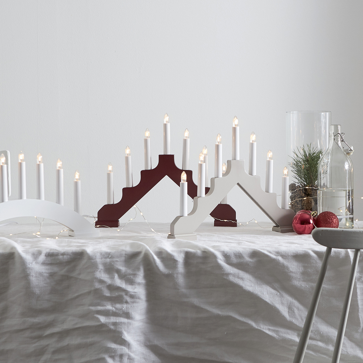 Ljusstake Star Trading Ada 7-Armad Adventsljusstake