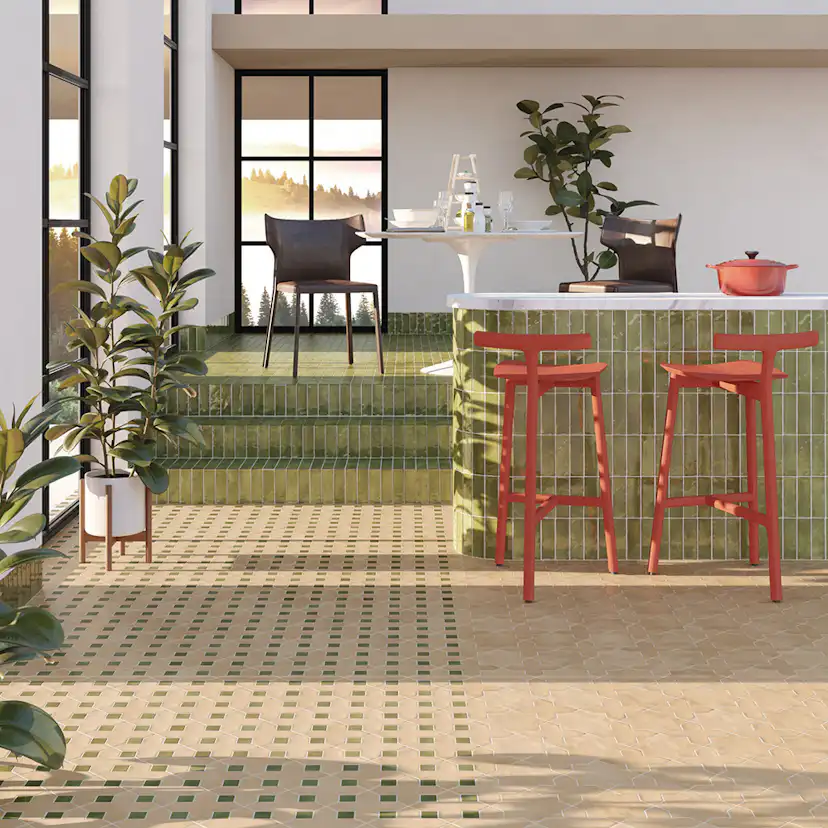 Klinker Lhådös Cactus Kasbah Fawn 12x12 cm