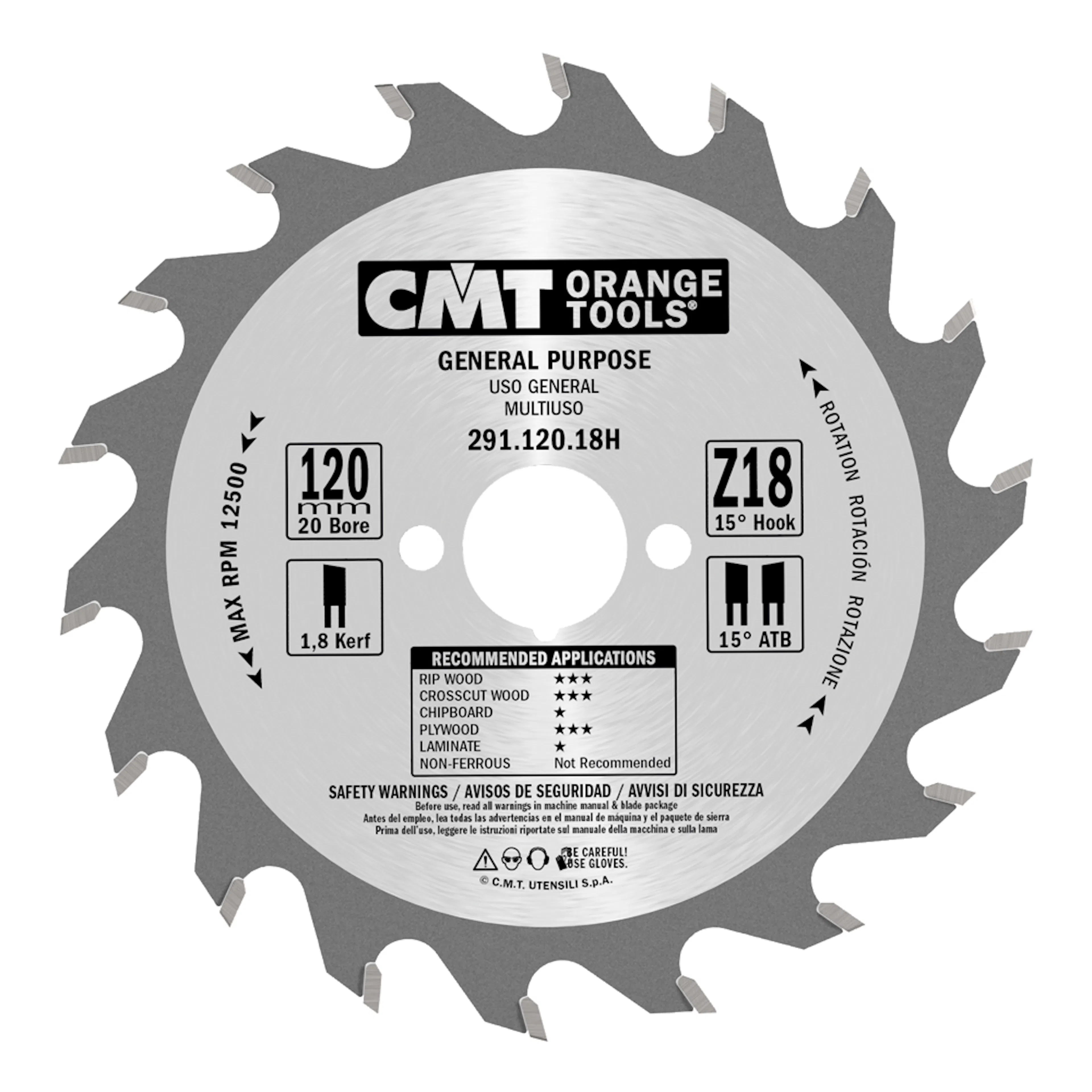 Sågklinga CMT Orange Tools Kapning/Klyvning