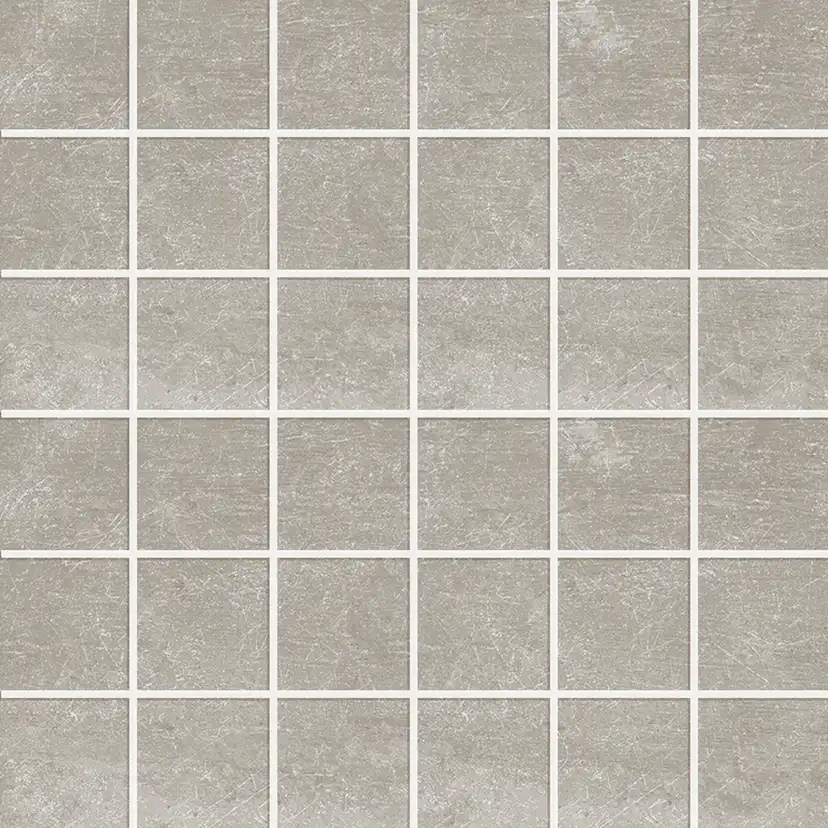Mosaik Ceramiche Keope Ikon Silver Grå 5x5 cm Matt