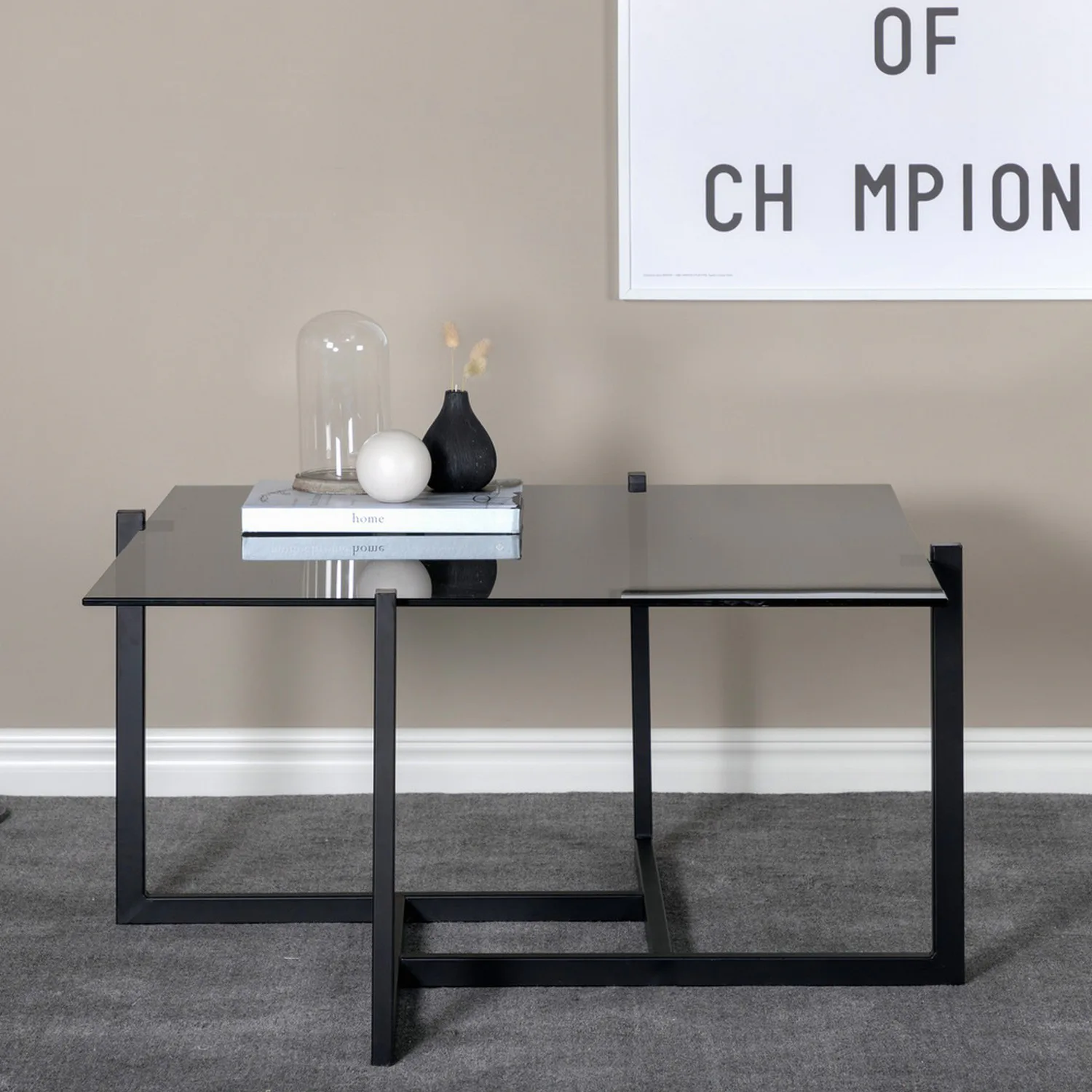 Soffbord Venture Home Hybrid med Glasskiva