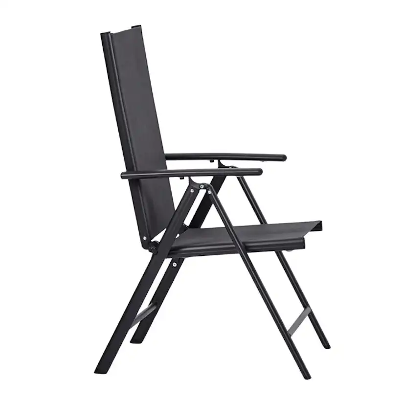 Positionsstol Outfit Hopfällbar & Ställbar Trädgårdsstol i Aluminium/Textil