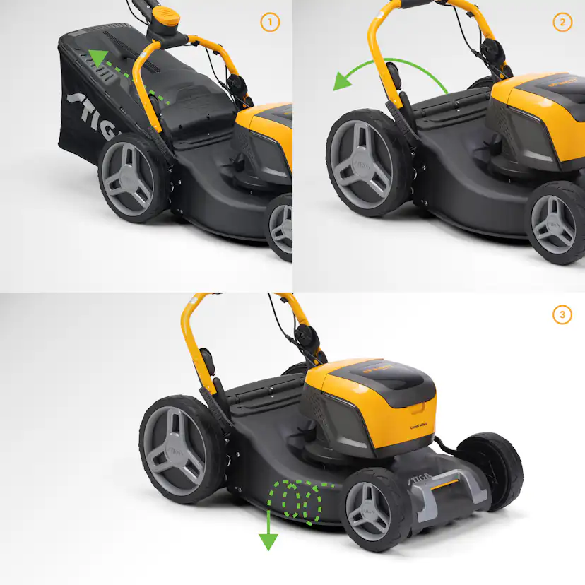 Gräsklippare Stiga 500-Serien Combi 548E S Med Batteri & Laddare