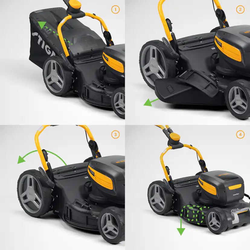 Gräsklippare Stiga 700-Serien Combi 753E Med Batteri & Laddare