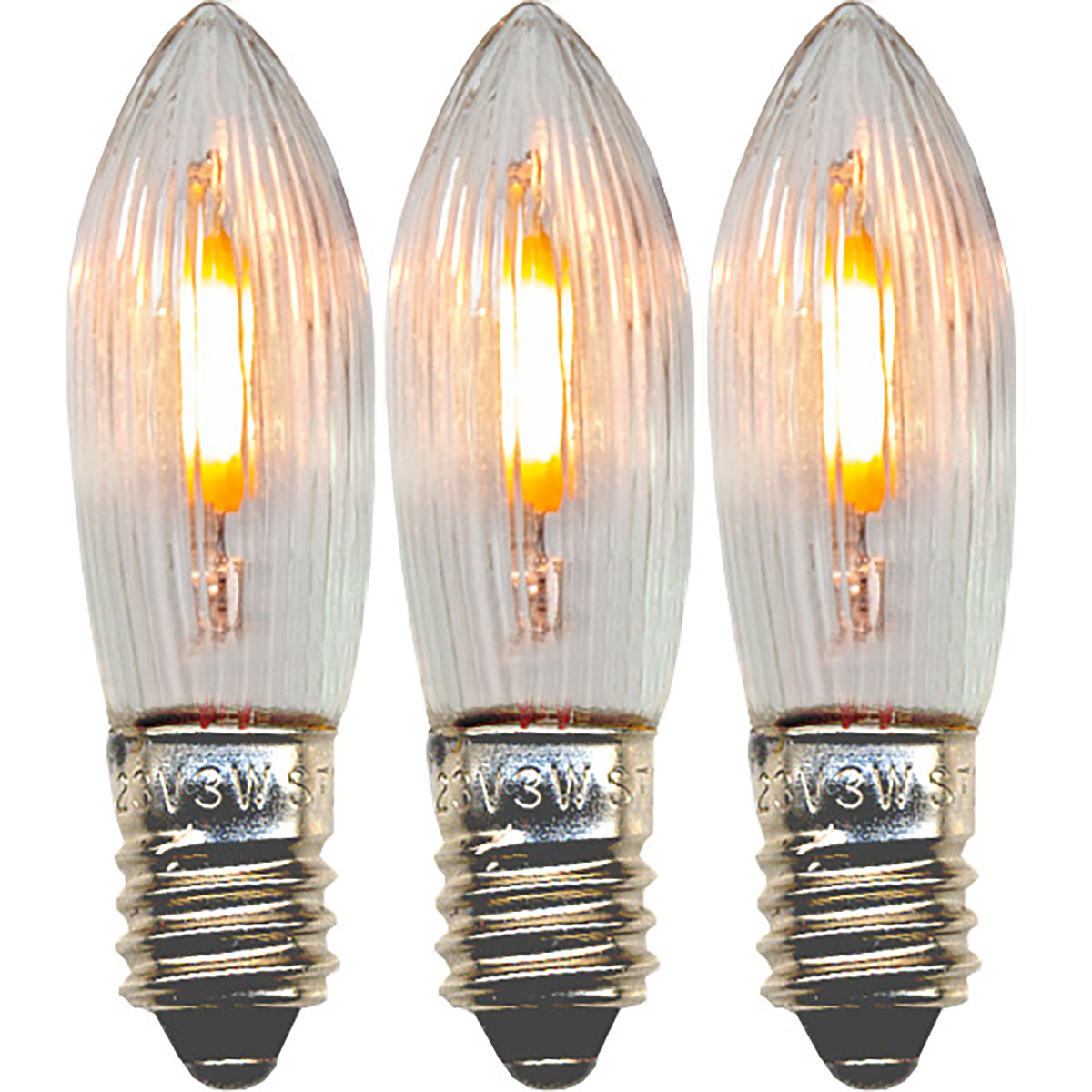 LED-Reservlampa Star Trading E10 Universal LED Filament 3-pack för Belysning