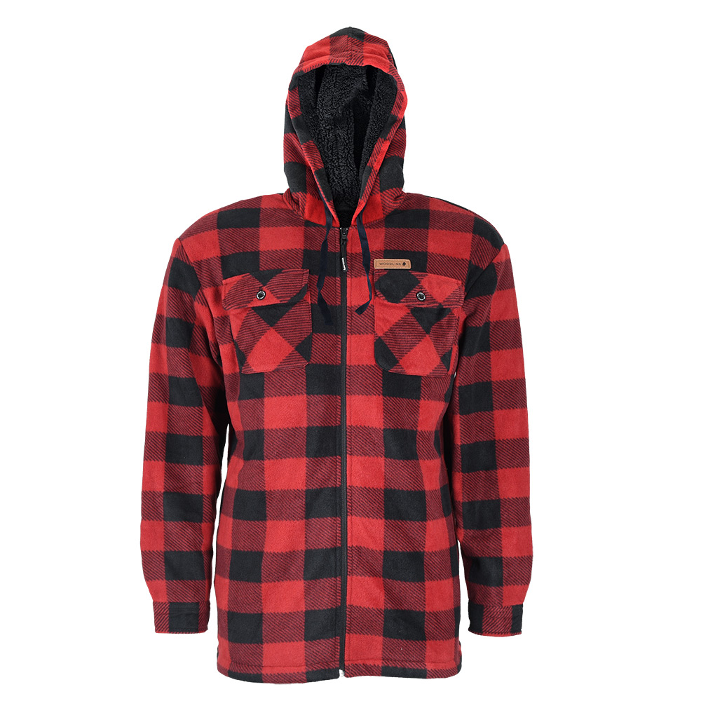 Fleecejacka Woodline Canada Röd