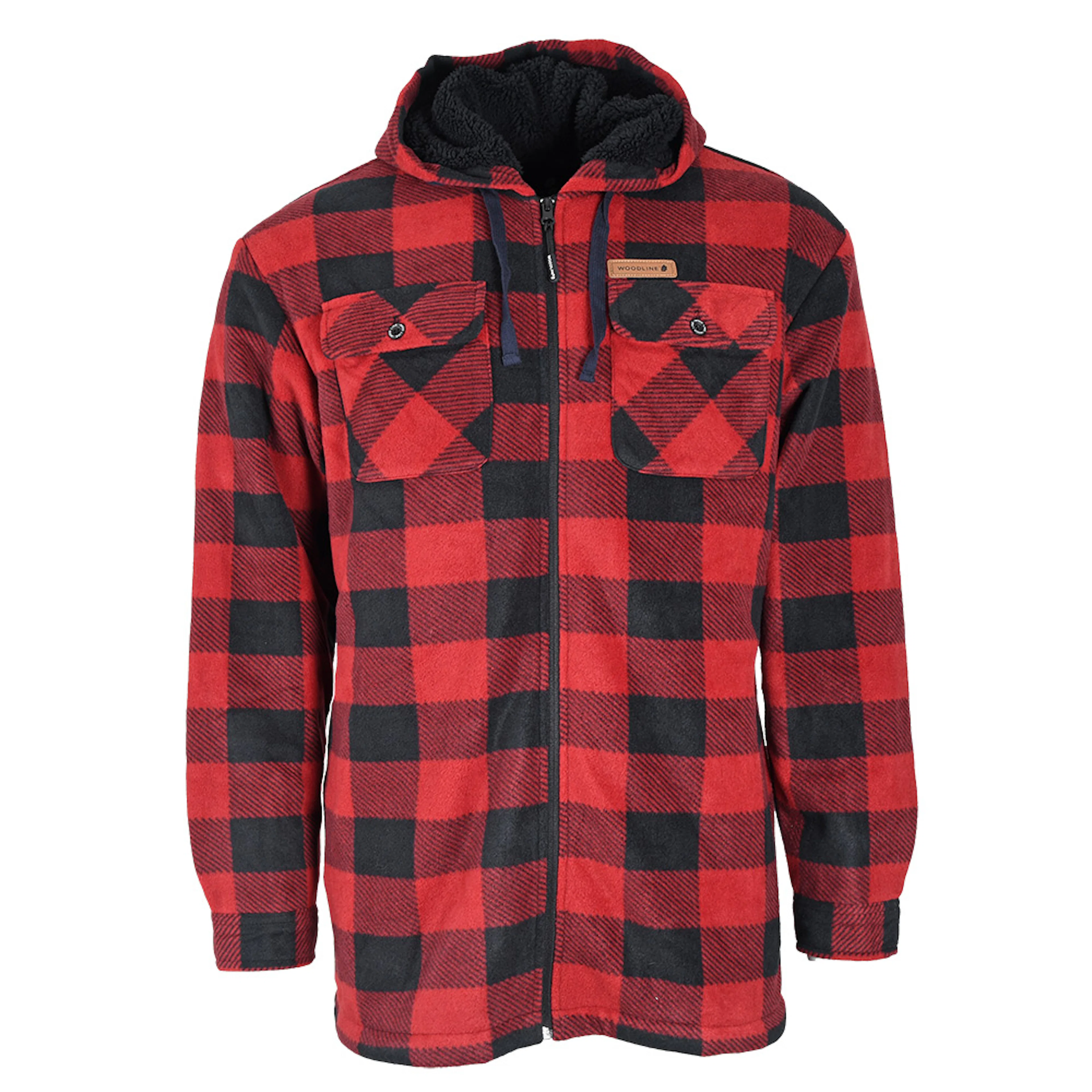 Fleecejacka Woodline Canada Röd