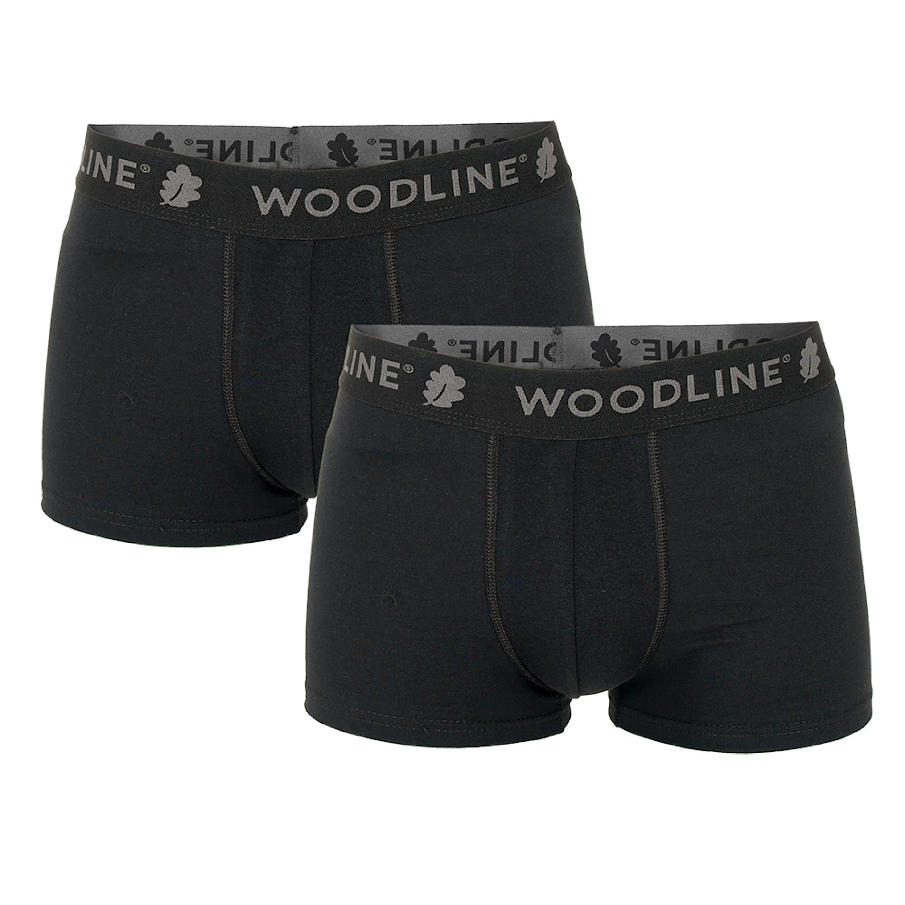 Boxerkalsong Woodline Svart 2-pack