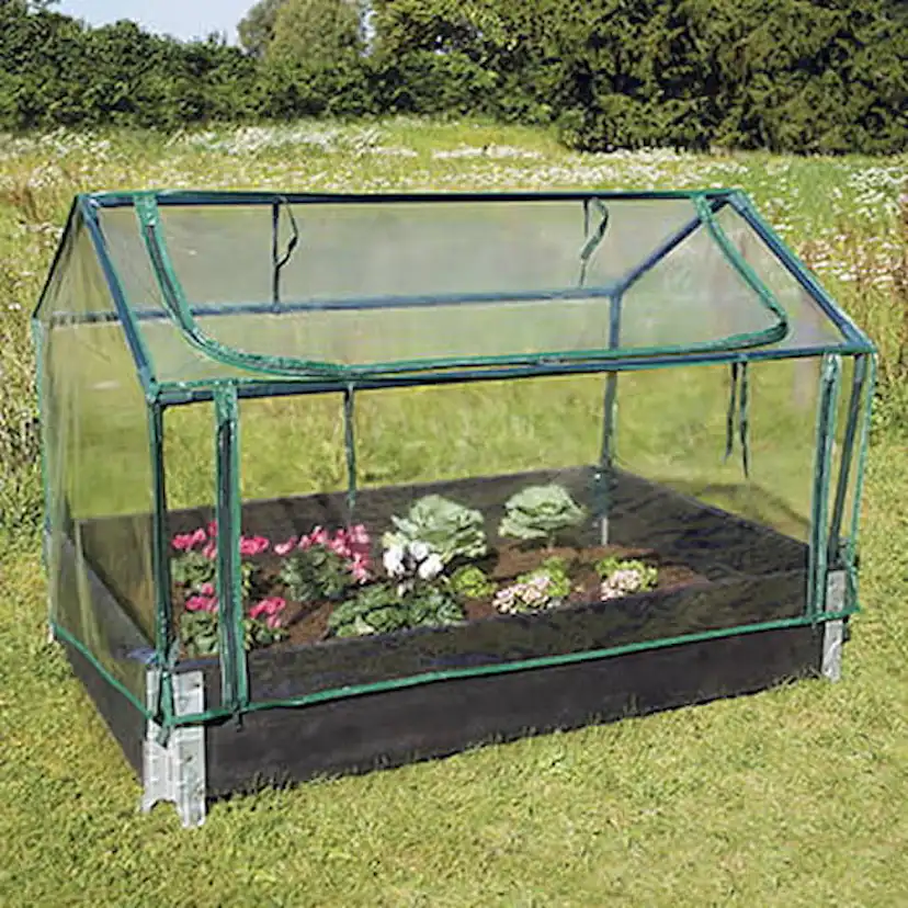 Drivbänk Ryom Drivhus för Pallkrage med Stark PVC-Duk & Stålram