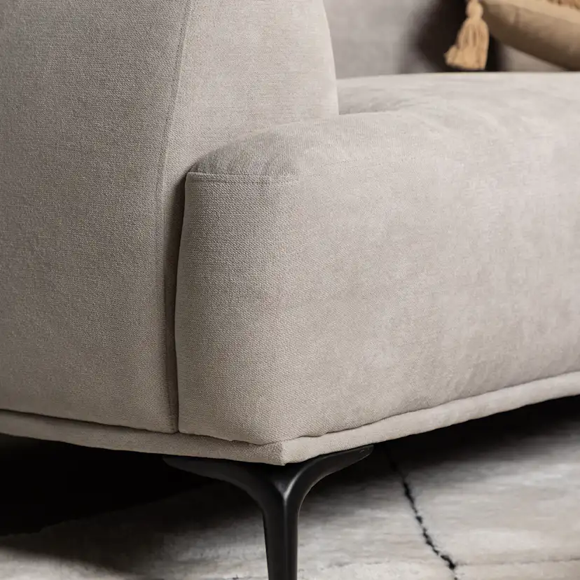 3-sitssoffa Venture Home Viskan med Divan Ljusgrå