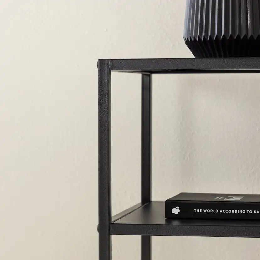 Sidobord Venture Home Punta Svart Fyrkantigt Bord i Stål 30x30cm