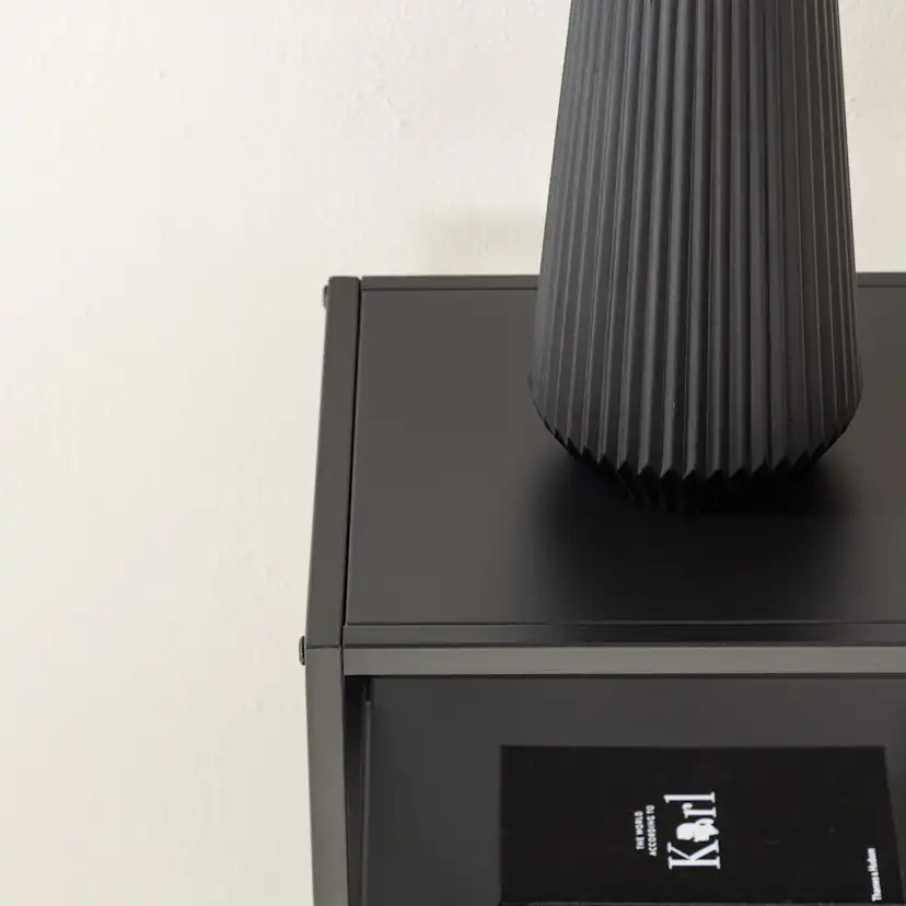 Sidobord Venture Home Punta Svart Fyrkantigt Bord i Stål 30x30cm