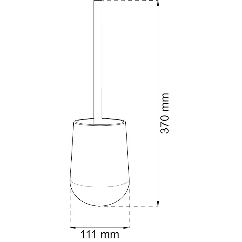 Toalettborsthållare Habo Acacia Svart