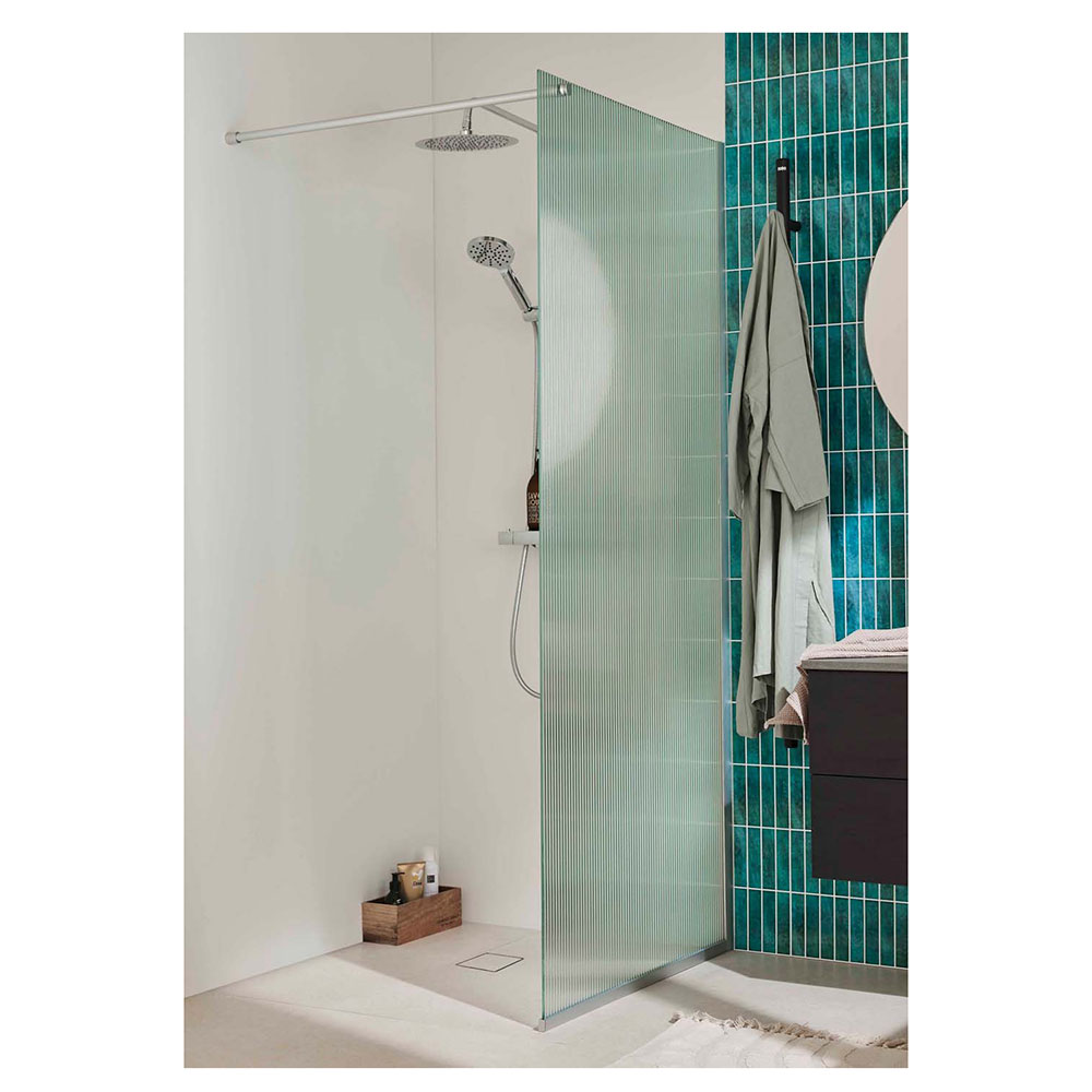 Duschvägg Noro Frost 90 Linjeglas