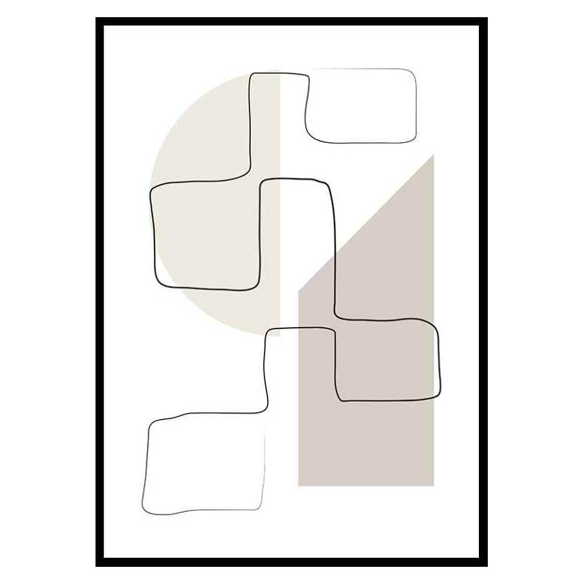 Poster Gallerix Art des Lignes No3