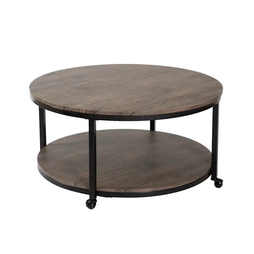 Soffbord Stenexpo Wellington Runt Vardagsrumsbord i Naturfärg