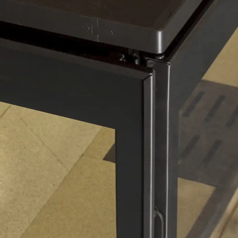 Braskamin Lacunza Adour 600 CLID Med Konvektionsfläk 3-glas i Stål