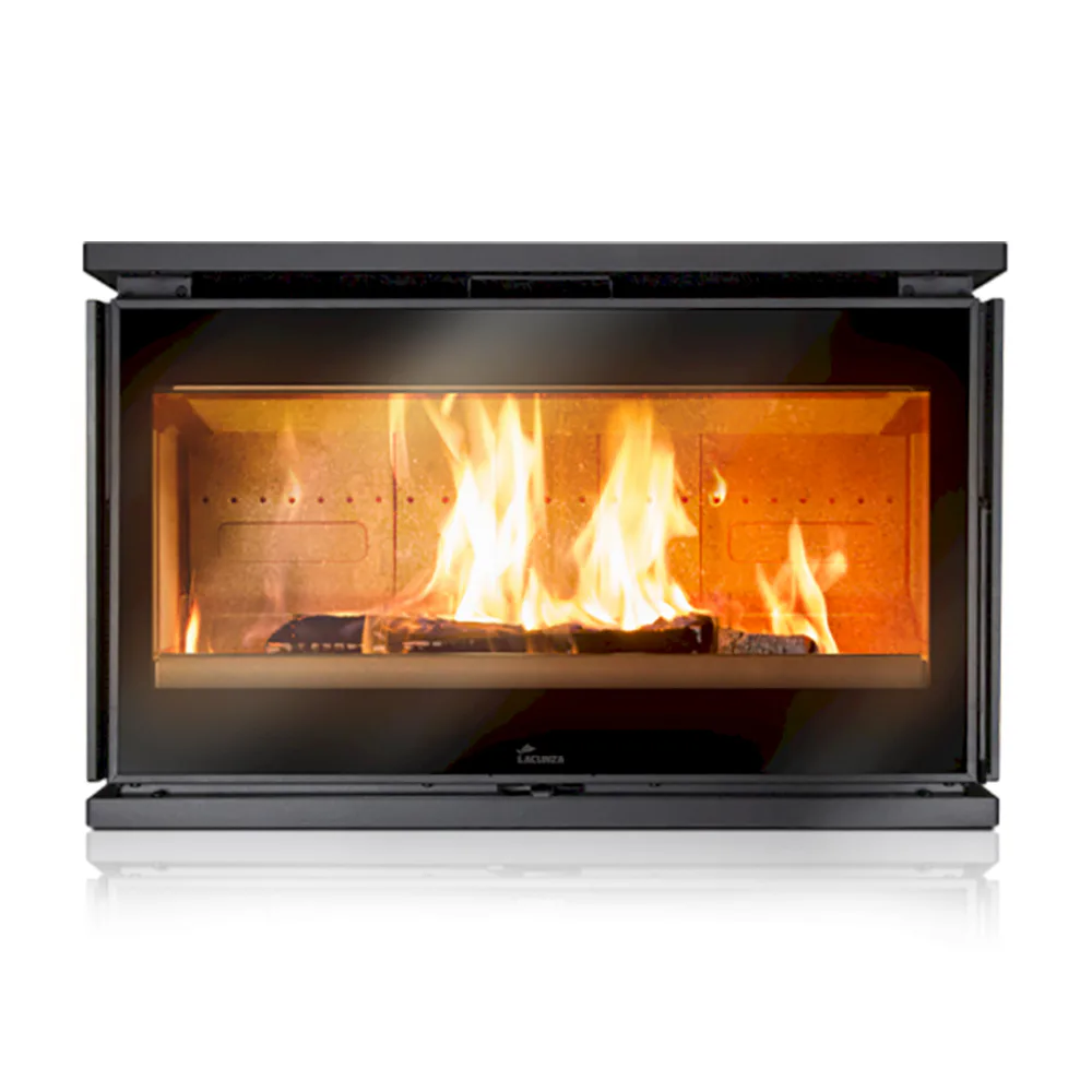 Braskamin Lacunza Adour 600 CLID Med Konvektionsfläk 3-glas i Stål
