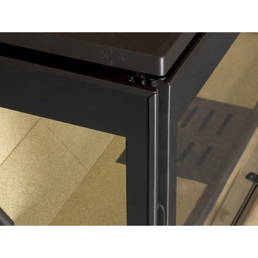 Braskamin Lacunza Adour med Glas på Framsida och En Sida