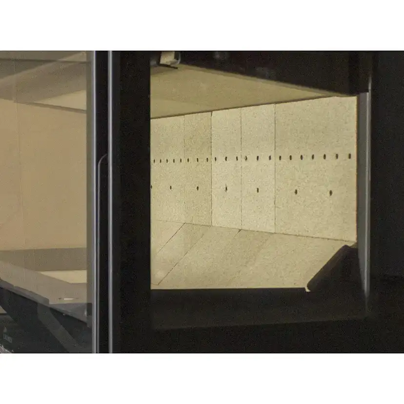 Braskamin Lacunza Adour med Glas på Framsida och Båda Sidor