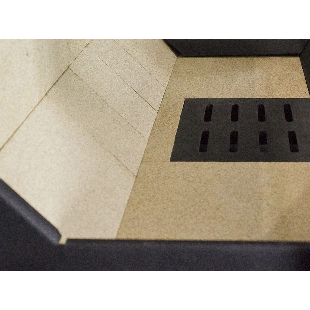 Braskamin Lacunza Adour med Glas på Framsida och En Sida