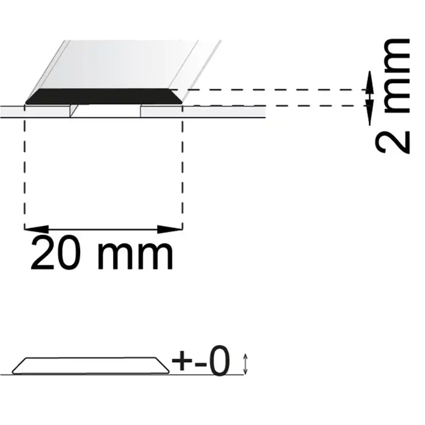Skarvlist Habo SA25 RF 100 cm 20 mm SB