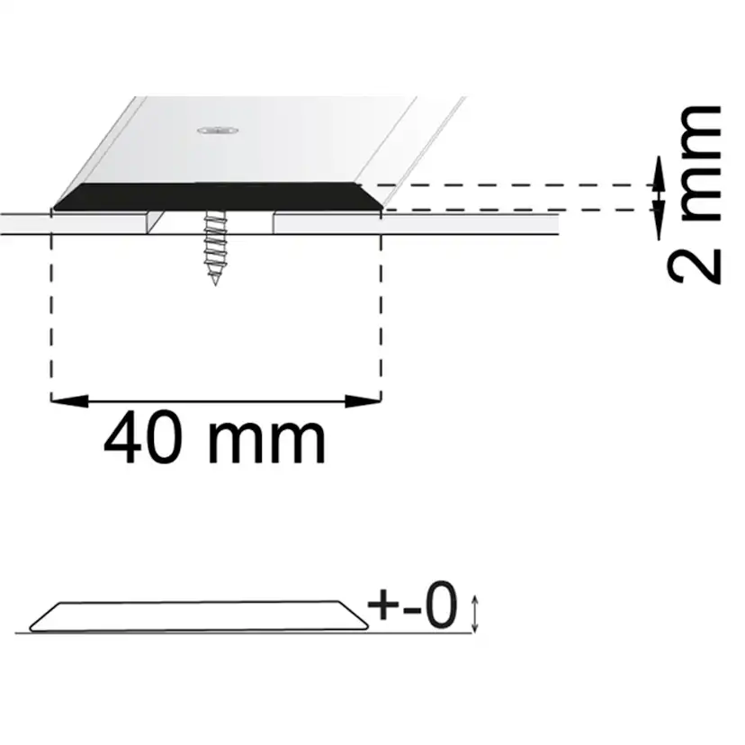 Skarvlist Habo A24 Mässing 40 mm