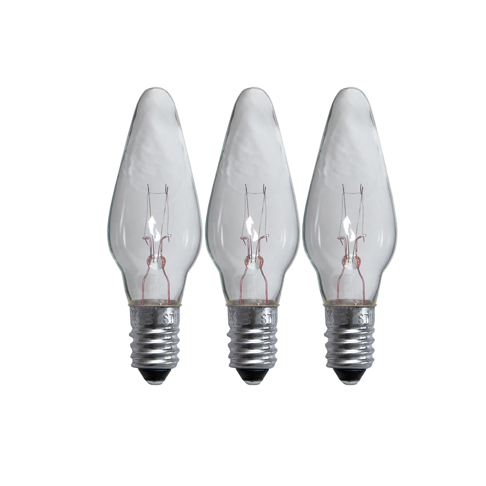 LED-lampa Star Trading Reservlampa E10 55V 3W 3-pack Transparent