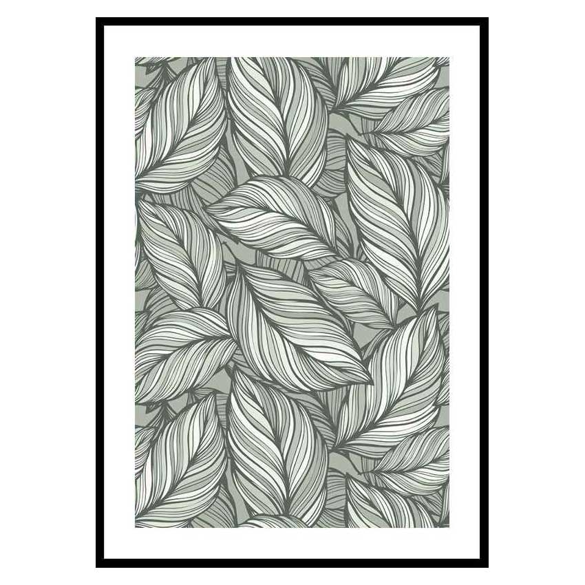 Poster Gallerix Leaf Pattern