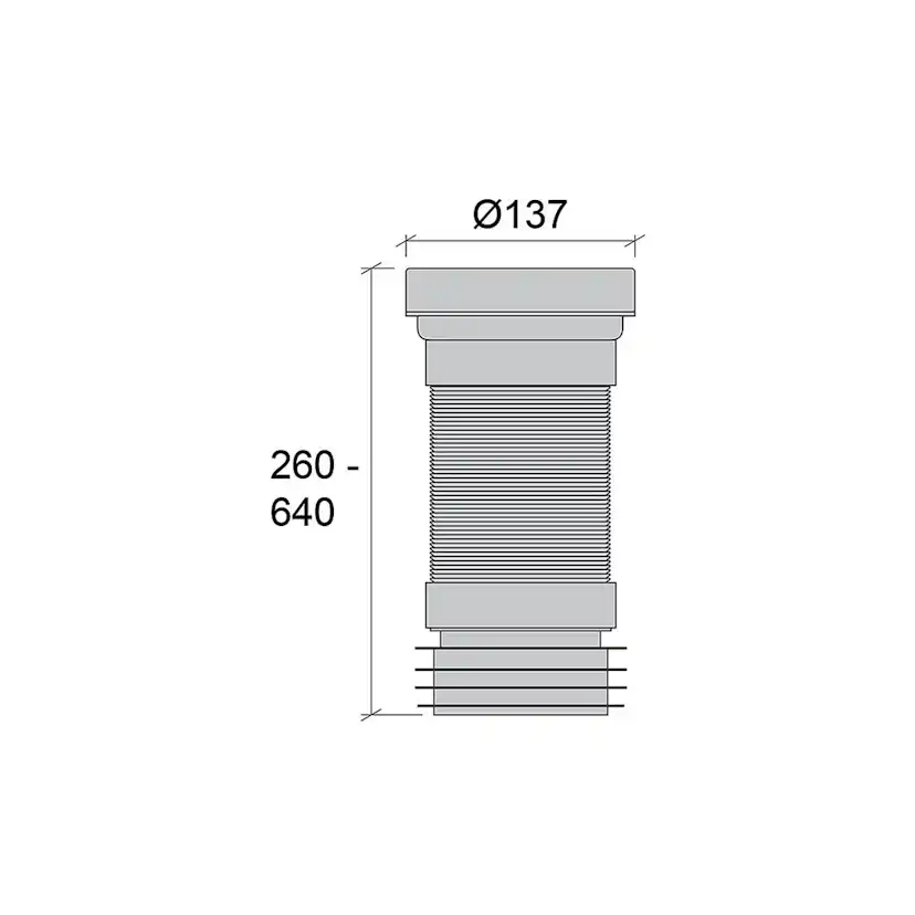 WC-Anslutning Jafo Flexibel