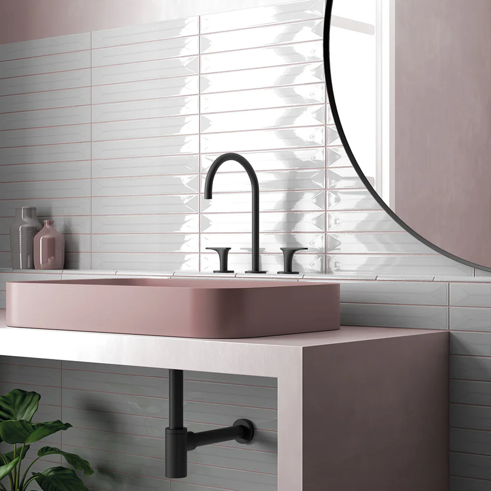 Klinker Lhådös Vitral Dekor Light Grey 5x40 cm