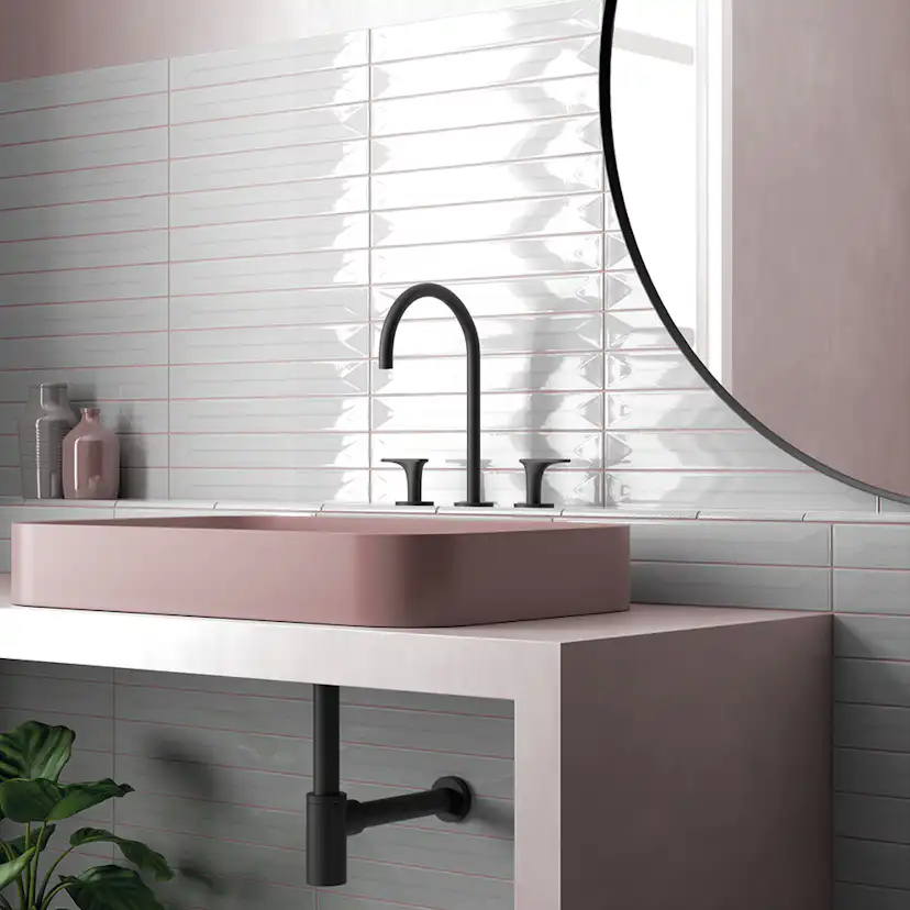 Klinker Lhådös Vitral Dekor Light Grey 5x40 cm