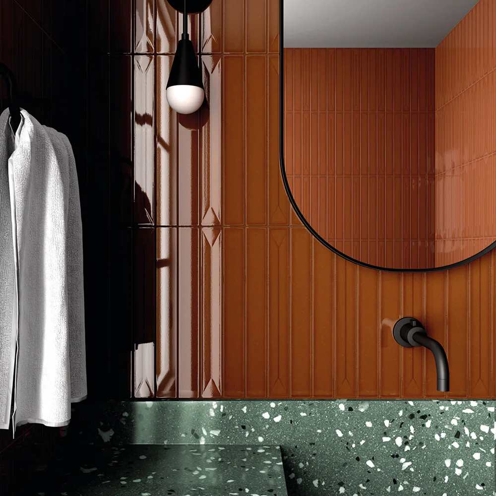 Klinker Lhådös Vitral Dekor Caramel 5x40 cm