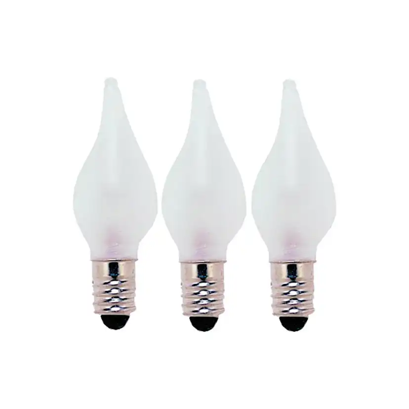 LED-lampa Star Trading Reservlampa E10 24V 1,8W Frostad 3-pack