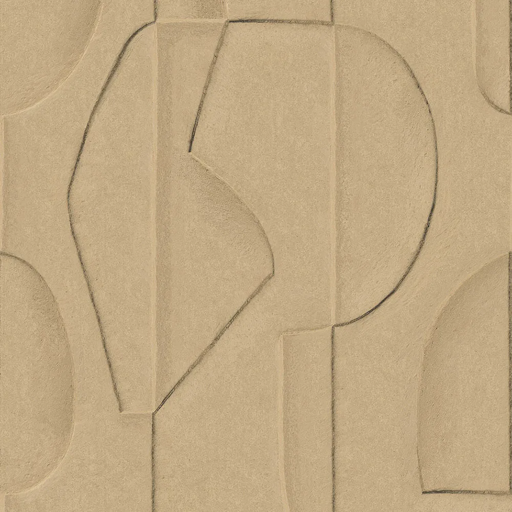 Fototapet Eijffinger Artifact väggbild Sculpted Clay Sand 312481