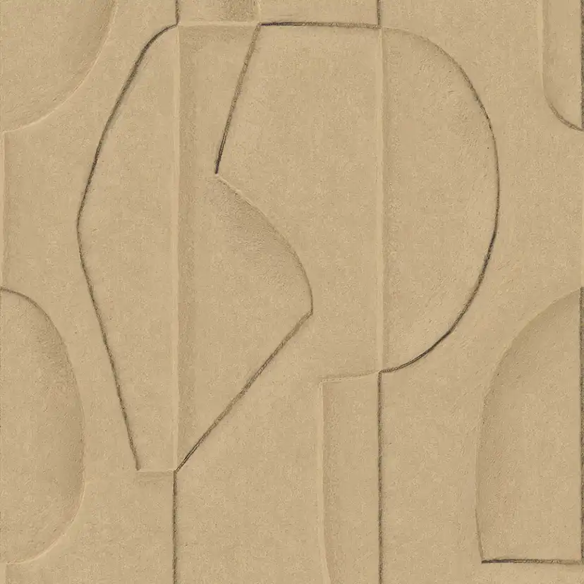 Fototapet Eijffinger Artifact väggbild Sculpted Clay Sand 312481