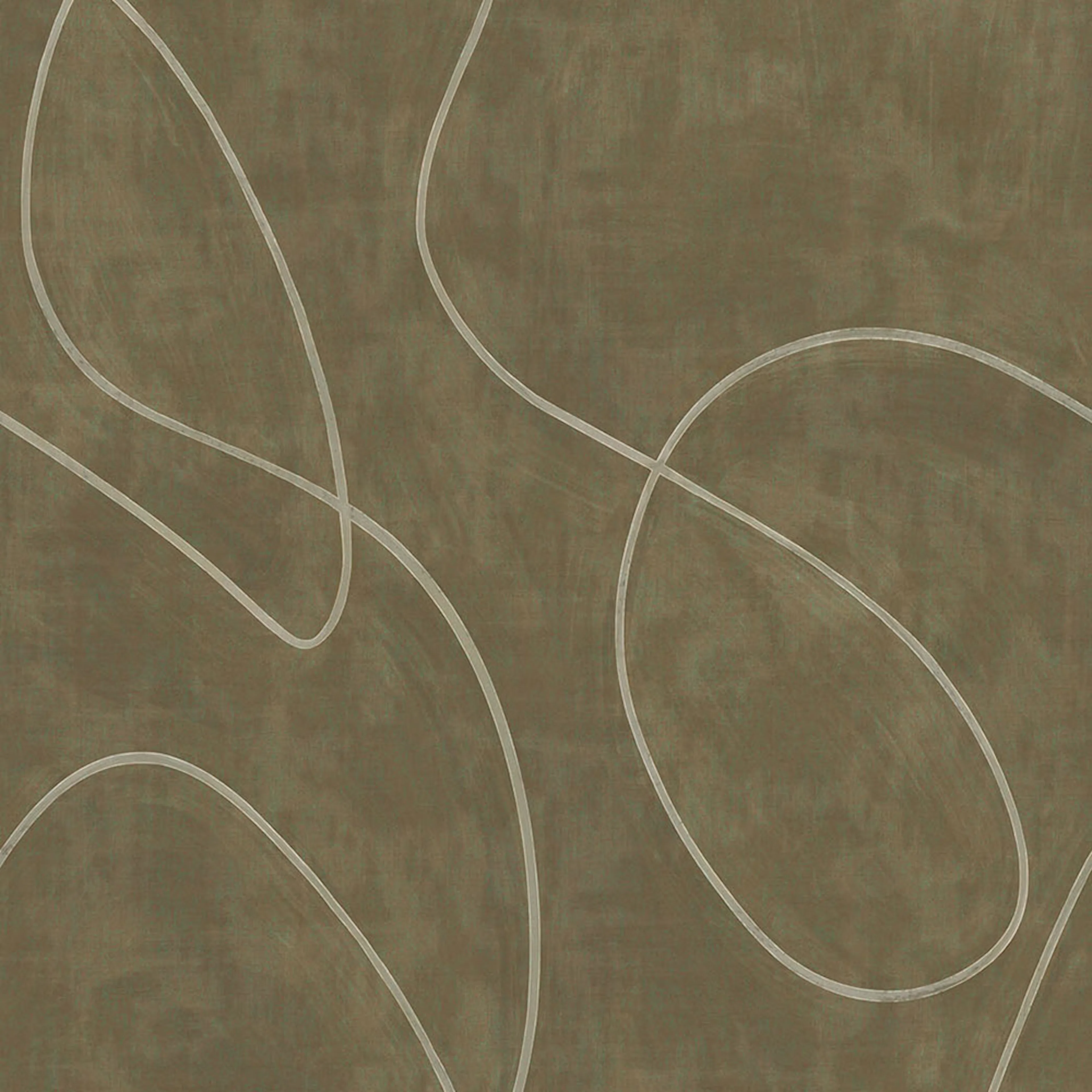 Fototapet Eijffinger Artifact väggbild Painted Lines Olive 312486