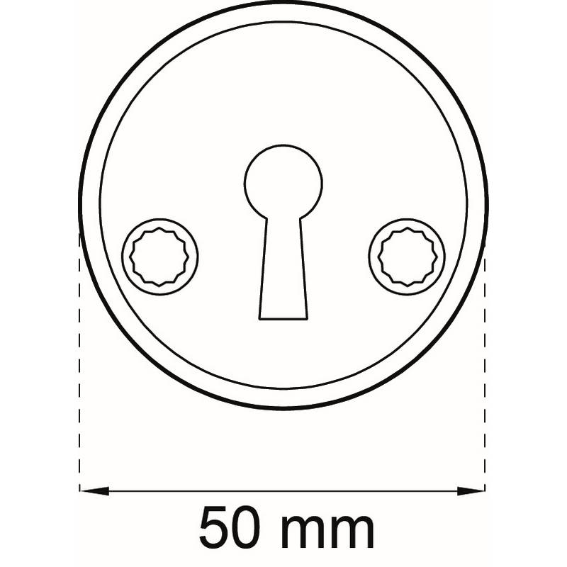 Nyckelskylt Habo 2991 Zink för låshus 2014 och 2020