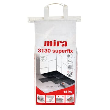 Fästmassa Mira Superfix 3130 Vit Dammreducerad 15kg