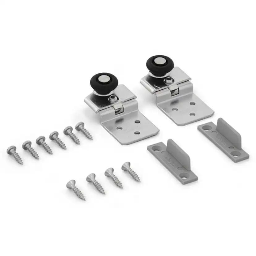 Beslagssats Habo SF-20 Komplett Hjultsats för Skjutdörrsskena SF-20