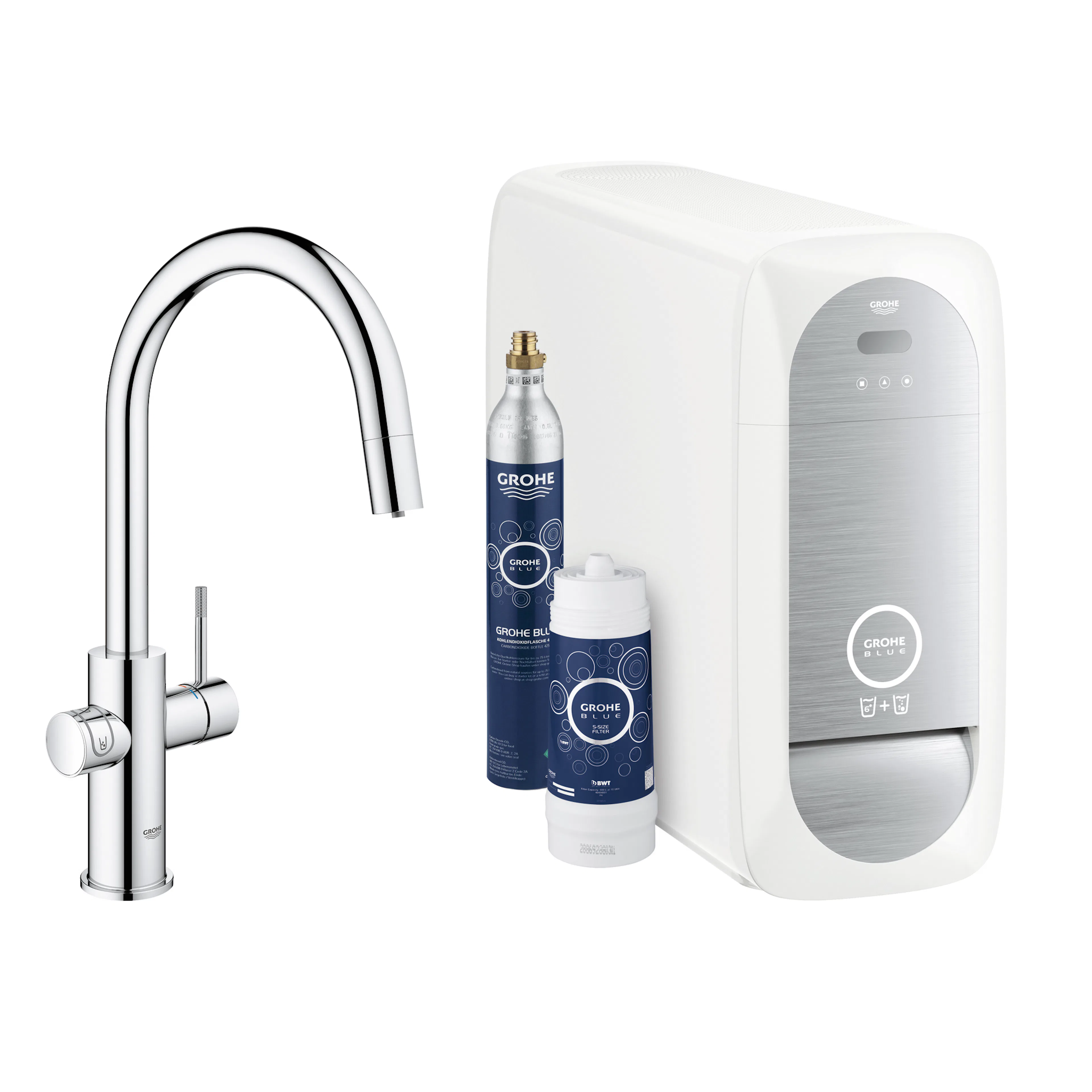 Köksblandare Grohe Blue Home med utdragbar C-pip Starter Kit Bluetooth