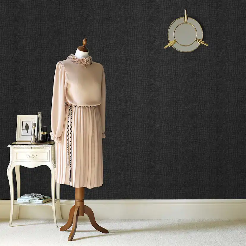 Tapeter Boutique Skin Krokodil 32-659 Non Woven, Svart