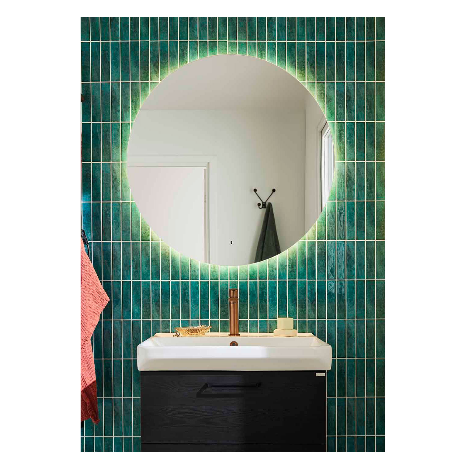 Spegel Noro Glow Round 800