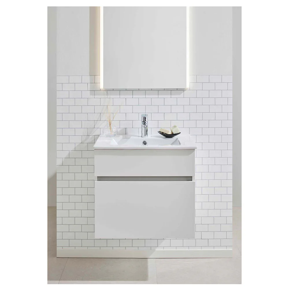 Tvättställsskåp Noro Nova Vit Med Tvättställ