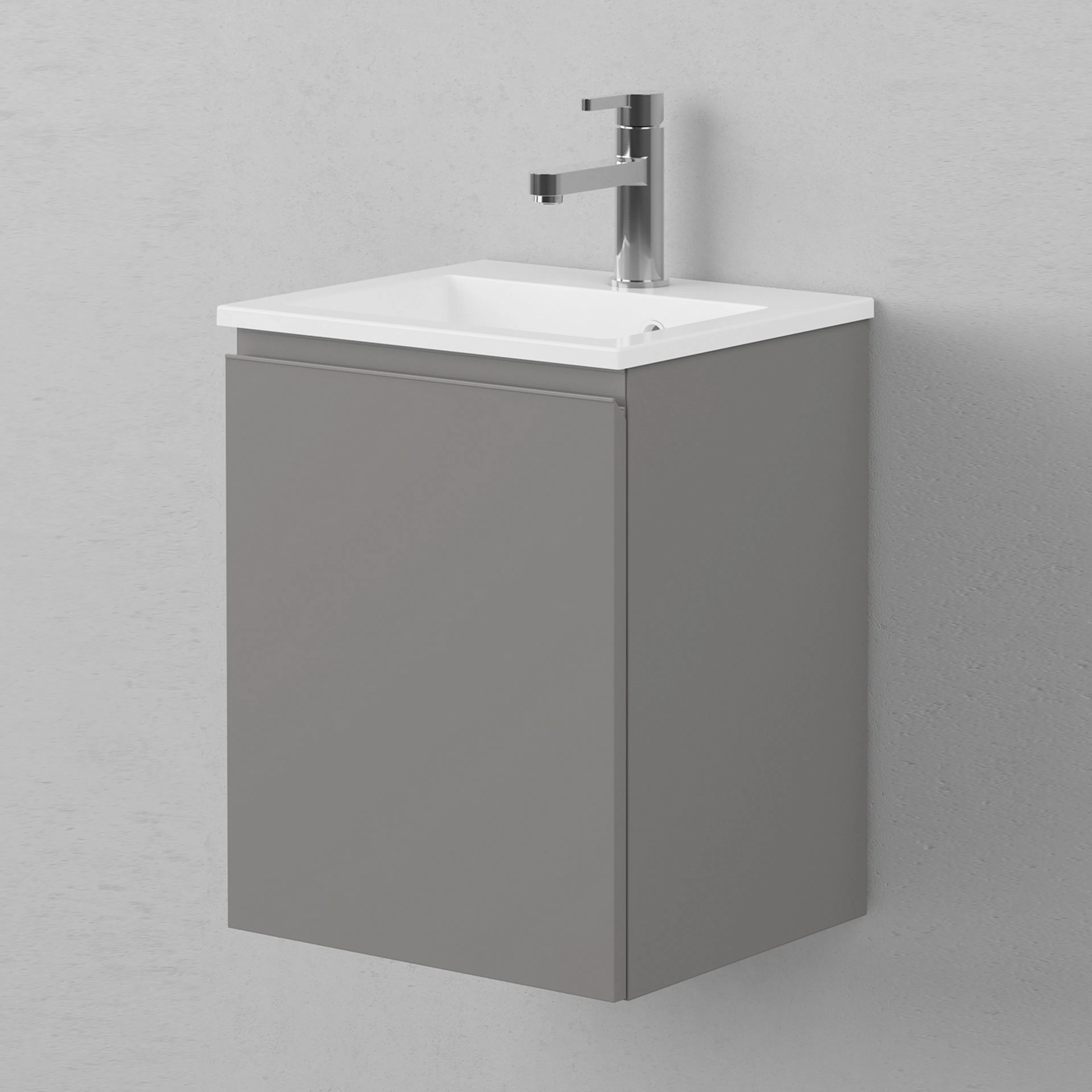 Tvättställsskåp INR Viskan Grip 400 med 1 Lucka